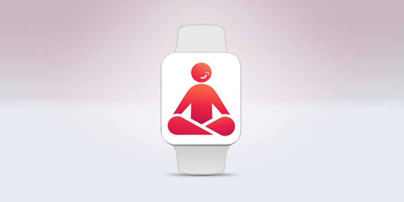 Logo van 10 per cent happier op een smartwatch